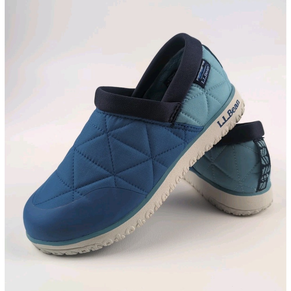 LL Bean Women's 8 Ultralight Primaloft Quilted Waterproof Slip On Slipper Shoes